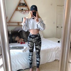 Grey Camo Leggings